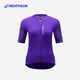 Decathlon Cycling Clothes Road Bike Unisex Sweatshirt Summer Cycling Short-Sleeved Windproof Tops Aurora Purple (Uniform for Men and Women) S