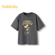 Balabala children's clothing children's short-sleeved T-shirt 2025 boys and girls summer parent-child tops 208225117225