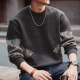 后探美式复古698g重磅毛衣男冬季加厚针织衫宽松2024新款男士秋冬外套 咖色 M （100-125斤）