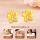 China Gold Gold Earrings for Women 18K Gold Earrings Jewelry Girls Birthday Gifts for Girlfriends Mom and Wife Wedding Anniversary 18K Gold Earrings + Certificate Gift Box