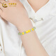 Китайский золотой золотой пикси Hetian Jade Gold Bracelet Женский золотой браслет для женского брака для девочек для подруги жене и маме, чтобы пожениться Hetian Jade Pixiu Foot Gold Bracelet + Rose Fragrance Gift Box-1.25
