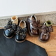 S.SOFEA [683 personas coleccionan] zapatos de cuero pequeños para niños 2025 Versión coreana de primavera y otoño de los zapatos de princesa de niñas Soft Sole informal Brown 24 Inner Longitud 14.8 cm