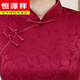 恒源祥年轻喜婆婆旗袍婚庆高贵桑蚕丝真丝连衣裙妈妈礼服新款复古红色女 9732 M 建议95斤以下