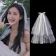 Fat Donglai's same style DL 1998 veil with luminous proposal for kindergarten March 8th Goddess Day event props Li Yitong's same style veil, about 75CM long, 60cm-80cm