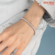 ApmMonaco micro-embellished silver-white bracelet bracelet for girls with a light and luxurious feel 520 Valentine's Day gift silver-white XS code