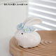 Ceramic decoration rabbit small ornaments home cute creative living room showcase office desk tea pet zodiac crafts pinch flower bunny blue