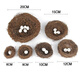 Runhuanian simulated bird's nest handmade rattan woven bird's nest egg small bird straw woven bird's nest birdcage decorative ornaments photo props 5 white simulated bird eggs
