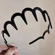 Gu Nai 2025 New Wave Hair Hoop Women's Broken Hair Sports Hairpin Resin High Skull Versatile Unisex Hair Pressure Headband
