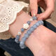 Meipai Aquamarine Camellia Bracelet Damen Nischendesign Best Friends High-aus-studentische Perlen-Handstück SN1048 M926 [milchblaues Kamellienarmband]