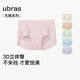 Ubras no size hip-covering invisible high-elastic women's underwear women's 7A antibacterial cotton crotch boxer briefs - 3 pieces one size fits all