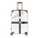Sangages à bagages pour la valise à bagages croisés à un caractères sans verrouillage de mot de passe emballé avec une ceinture de bagages de valise (Backle croisé 5 cm * 4,2 mètres)
