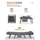 Xiaojiangzi folding bed lounge chair lunch bed multi-function single camp bed office nap bed accompanying bed gray 180*60