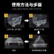 定制仓储笼铁笼框周转箱铁框工业周转筐铁折叠蝴蝶笼仓储笼铁框折叠Q1SN9207 A-5 800*600*640 50*50 51