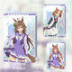 Dragon Racing Horse Girl Barji Reed Hair Cenicienta Marunshinsky Koji Hood Tamamo Cross Acrílico Flujo de acrílico Periferio bidimensional W3899 Cabello de caña Cinderella Tres color White 6*9*08cm/Phantom Color Glitter + Sequins
