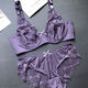 
NJSKAKW [2694 people] European and American Spongeless Sexy 200Jin [Jin equals 0.5 kg] Large size bra set, gather fat MM big white set 80C