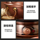Longshun Copper Art Copper Hot Pot Carbon and Electric Dual-Purpose Split Pure Copper Thickened Copper Pot Hot Pot Pot Old Beijing Shabu Shabu Plug-in Hot Pot 6-8 People Smooth Style 34cm Clear Soup Pot