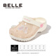 Belle children's shoes girls sandals 25 years new summer princess shoes children's hole shoes beach shoes light pink 19
