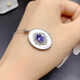 Iosn natural tanzanite pendant for women 925 silver precision inlaid blue gemstone necklace high-end jewelry pendant gift