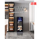 Meng Qianer wine cabinet built-in home built-in air-cooled dual-temperature red wine refrigerator tea refrigerator with lock air-cooled + (hanging cup red wine tea model) +