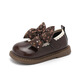 S.SOFEA [683 personas coleccionan] zapatos de cuero pequeños para niños 2025 Versión coreana de primavera y otoño de los zapatos de princesa de niñas Soft Sole informal Brown 24 Inner Longitud 14.8 cm