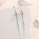 Bovia pt950 platinum tassel snake bone earrings fashionable platinum small waist ear hook versatile earrings one pair 3.8-4.0 g
