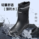 Blue Owl Shield Rain Shoes Rain Tube High Tube Impload Boots Rain Rain Zapatos Glue Fishing Al aire