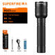 SupFire flashlight, strong light, super bright, long battery life, outdoor survival zoom, military small portable home special sky-penetrating cannon emergency light
