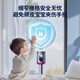 QuanShang German QuanShang丨Whole-house cooling electric fan floor fan air circulation fan silent first-level energy consumption shaking head home intelligent remote control timing ventilation fan office bedroom whole house speed drop 16 natural circulation wind magnetic remote control + silent atmosphere light
