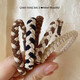 Milky brown twist hair rope simple braided ponytail hair tie hair rubber band high elastic hair accessories TS55 TS55-twist hair rope 2 random