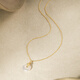 Saturday Blessing White Moonlight Peace Buckle Necklace S925 Silver New Chinese Style Birthday Gift J0614703 40+5cm