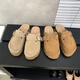 S.Sofea Birkenstock Chaussures pour les femmes au printemps et à l'été Souffranchement de la semelle Cork Mules Retro Style 677-2 APPRICOT CHAMEL COLOR 38