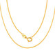 DK Jewelry 18K gold necklace women's gold Chopard chain color gold Au750 clavicle chain 520 Valentine's Day gift for girlfriend 18k gold color about 0.6-0.7 grams, length 45cm
