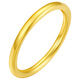Laomiao gold ring women's foot gold plain ring small gram heavy gold ring tail ring gift for girlfriend and wife holiday gift 16# about 0.43g (plain ring style)