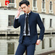 Pierre Cardin Mao suit men's suit Chinese style wedding dress Korean version slim Chinese style small suit jacket Mao suit black single coat M 100-108Jin Jin equals 0.5 kg