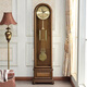 Yunhao Reloj de reloj de piso de madera maciza Reloj mecánica de reloj MOVIENDO MOVIMIENTO Europeo Reloj de asiento grande Reloj 9922 Color de caoba Hemler Alemán de primavera Importada Movimiento