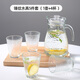 Vinoa vertical pattern cold kettle glass water set food-grade large-capacity glass for home living room* Be an artist of life-enjoy slow life Hammer pattern* water set 7-piece set 1 pot + 6 cups