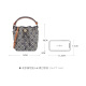 Tory Burch汤丽柏琦 T MONOGRAM 印花女包迷你水桶包斜挎包 海军蓝