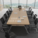 Maiya Furniture small conference table and chair combination simple modern employee training table negotiation table conference room long table office furniture 1.6*0.8 meters (comes with desktop power strip)