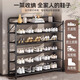 Yimo Shoe Rack Home Iron Art Multi-layer Installation-free Foldable Simple Shoe Cabinet Home Storage Rack Black Five Layers 90