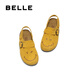 Belle dimple same smiley joint model smiley children's shoes toast shoes comfortable casual Birkenstock shoes 84042B75 yellow 30