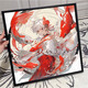 Wen Shiou 2025 New National Comic Big Fish and Begonia Digital Oil Painting Handmade DIY Coloring Small Size Decorative Painting Birthday Gift H3271 Classic Regular Style 70x70cm Strong Coverage DIY Set Thickened