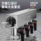 Liansu 304 stainless steel water distributor, floor heating water distributor, floor heating water distributor, large flow water distributor, 3-way, 4-way, 4-way, 5-way water distributor, heating exhaust valve, drain valve sleeve valve, floor heating, super large flow five-piece set, 8-way 32/1-inch water inlet pipe, special shot