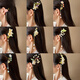 Tianzhuge new Chinese style hairpin high-end step-shaping tassel female lily of the valley flower plate hair ancient style Hanfu hair accessories cheongsam headdress classic 2-piece set