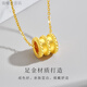 He Jiagong Lao Phoenix new pendant transfer bead gold-covered silver clavicle necklace as a birthday gift for girlfriend Rose gift box consultation online customer same style old