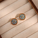 Idel Chinese style enamel earrings 2025 new hot style high-end antique style earrings for women painted earrings suitable for spring E4006 color