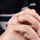 Fat Donglai's same style 18K gold tail ring men's non-marriage tail ring cold style tungsten gold 18K gold ring little finger element US size 10 (finger circumference 61-62mm)