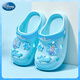 Disney Children's Slippers Girls' Croc Shoes All Seasons Girls' Slippers Non-Slip Bathing Sandals Two-Wear DIY Shoes F2715F