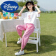 Disney girls summer sports suit fashionable new children's clothing big children summer girls casual two-piece purple suit [9922] 48 (S)
