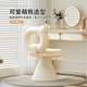 Hangxuan Shijia Cream Style Makeup Stool Girls' Bedroom Dressing Chair Light Luxury Simple Dressing Stool Rotating Makeup Chair Nail Art Chair Pure White