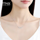 TTMIX smile necklace platinum set chain pt950 platinum pendant high-end clavicle chain for girlfriend ready stock 3.5-3.7g + blue ribbon gift box